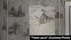 Рисунок Сергея в его комнате